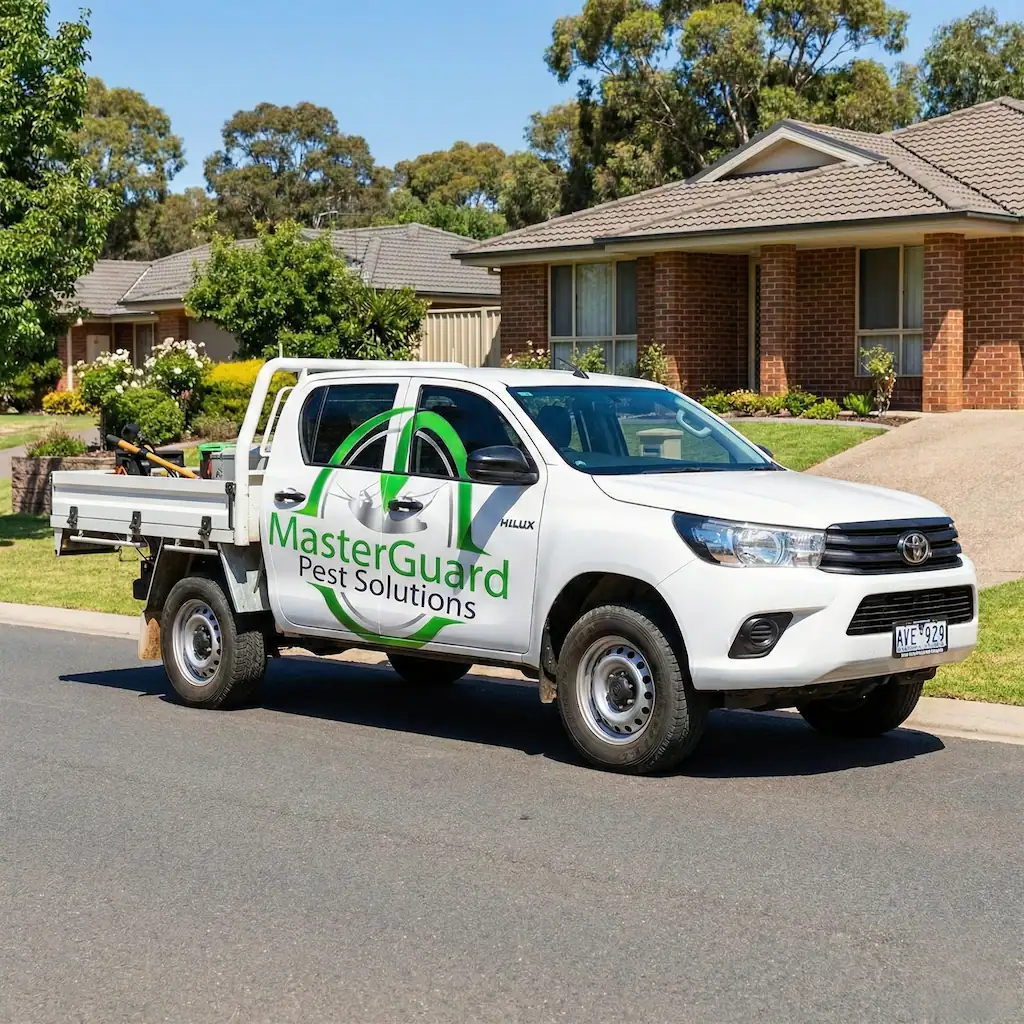 MasterGuard Pest Solutions company vehicle providing local pest control in Perth