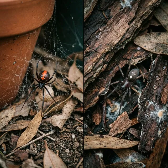 Redback spider and White-Tail spider